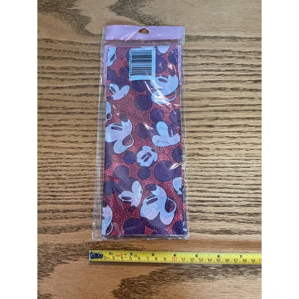 Vintage Disney Mickey & Co Printed Tissue Paper 4 packs 20x30 Red Purple Polka